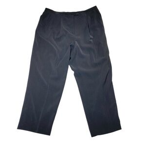 Dressbarn Women's Black Pants Plus Sz 22W Straight Leg High Rise Business Slacks